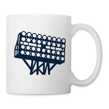 Stadion Flutlicht Grafik - Tasse - Weiß - Rechts