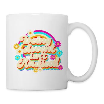 Being Decent Isn't Radical Retro - Tasse - Weiß - Rechts