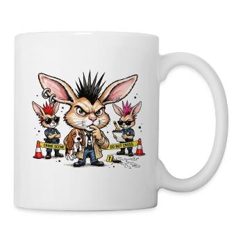 Bunny Punk Ermittler Trio - Tasse - Weiß - Rechts