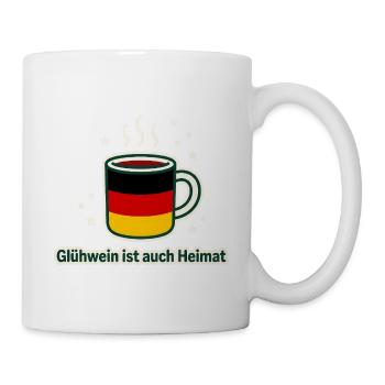 Glühwein Heimat Tasse Flaggen Design - Tasse - Weiß - Rechts