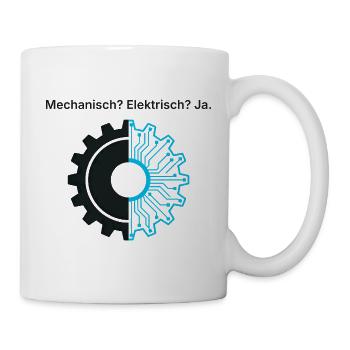 Mechanisch? Elektrisch? Ja. - Mechatroniker - Tasse - Weiß - Rechts