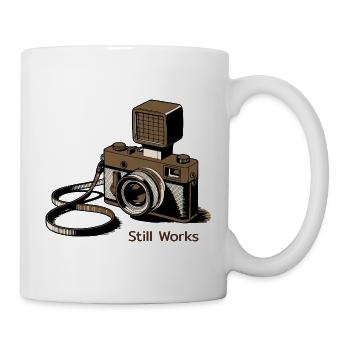Still Works Vintage Kamera - Tasse - Weiß - Rechts