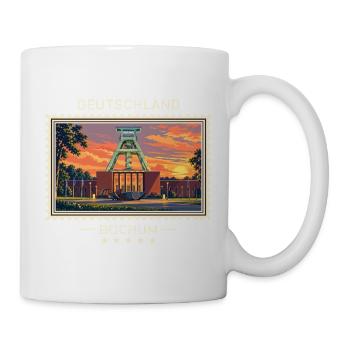Deutschland Bochum Vintage Reisemarke - Tasse - Weiß - Rechts