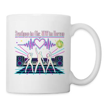 Synthpop Fan NDW 80er Musik Nostalgie - Tasse - Weiß - Rechts