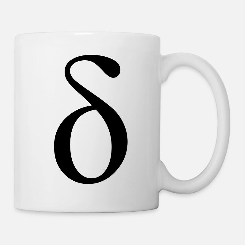 griechischen Buchstaben Delta - Tasse - Weiß