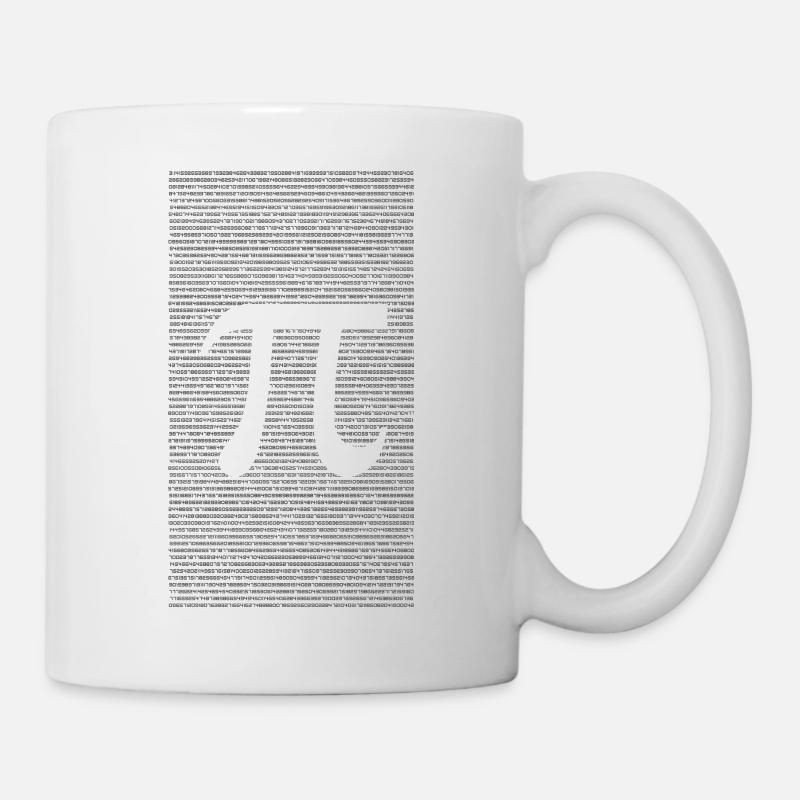 Pi tee-shirt - Mug blanc - blanc