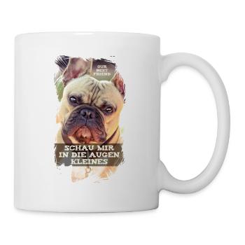 Schau mir in die Augen - Tasse - Weiß - Rechts