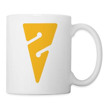 Arrow gelb ohne - Tasse - Weiß - Rechts