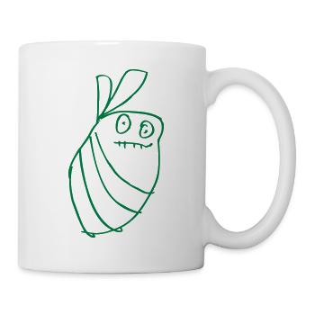 Monster-Biene - Tasse - Weiß - Rechts