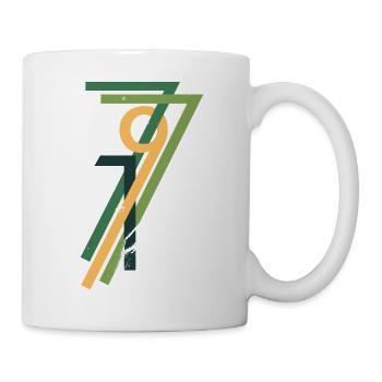 1977 Grün Vintage - Tasse - Weiß - Rechts