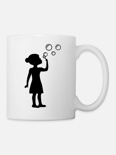 Seifenblasen - Tasse - Weiß