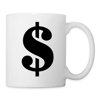 dollar sign - Mug - white - Right