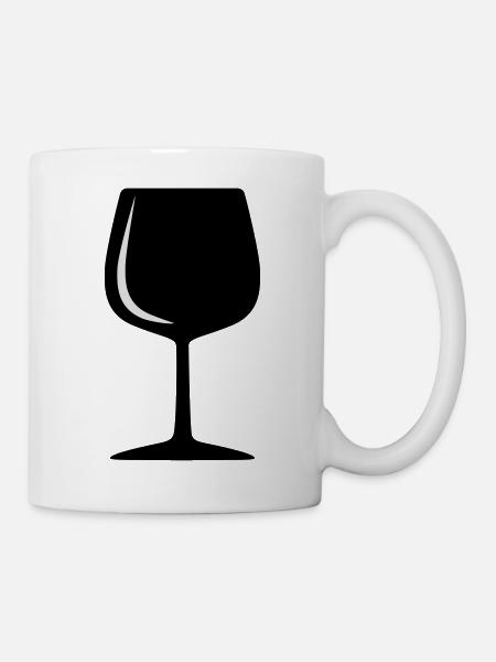 Weinglas - Tasse - Weiß