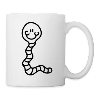 Wurm - Line - Tasse - Weiß - Rechts
