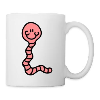 Wurm - Tasse - Weiß - Rechts
