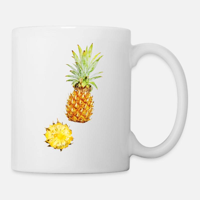 Ananas - Tasse - Weiß