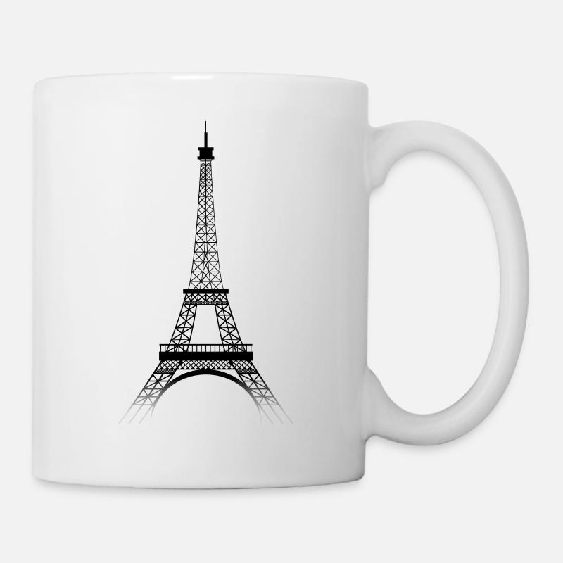 Tour Eiffel PARIS (black-transparence) - Mug blanc - blanc