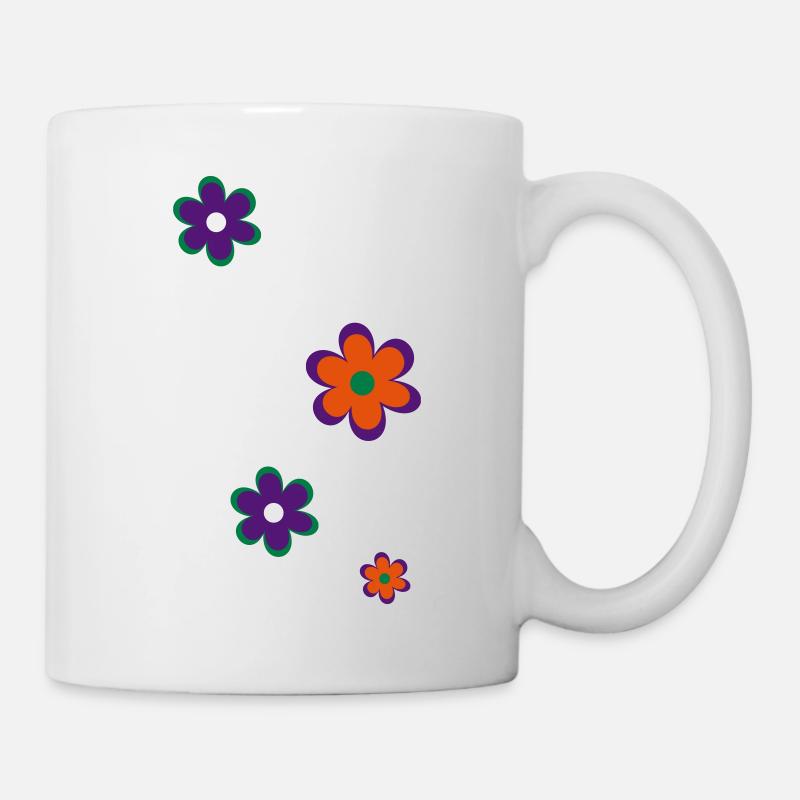 Blumen - Tasse - Weiß