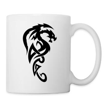 tribal dragon - Mug - white - Right