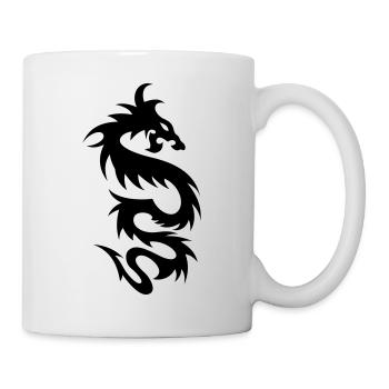 tribal dragon - Mug - white - Right