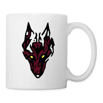 Wolf - Tasse - Weiß - Rechts