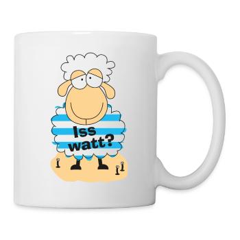 Iss watt? - Tasse - Weiß - Rechts