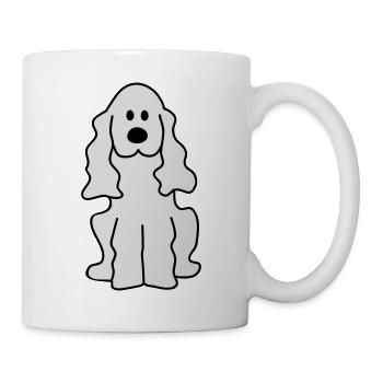 Cocker Spaniel - Mug blanc - blanc - Droite