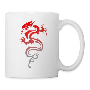 tribal dragon - Tasse - Weiß - Rechts
