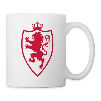 Bouclier de chevalier de + lion et la couronne 1c - Mug blanc - blanc - Droite