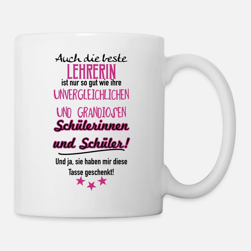 Beste Lehrerin Tasse - Tasse - Weiß