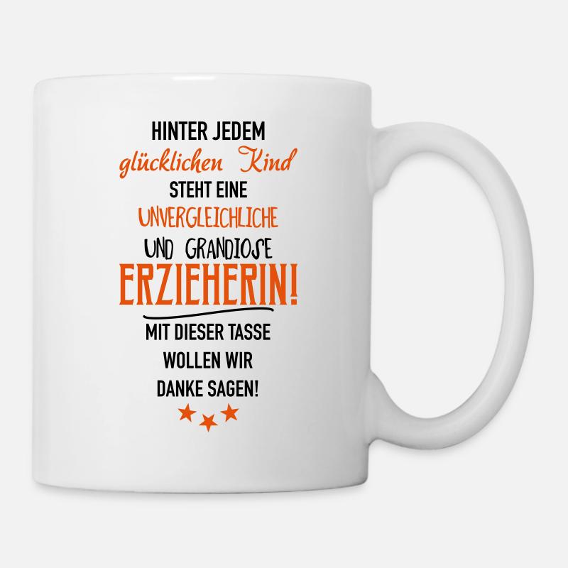 Erzieherin Tasse - Tasse - Weiß