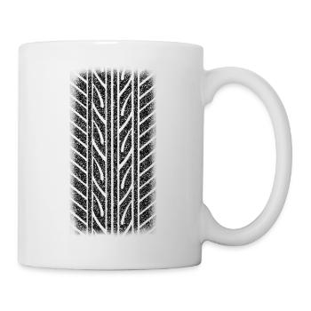 Tyre/tire marks - Mug - white - Right