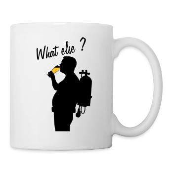 Tauchen und Bier! Was sonst? - Tasse - Weiß - Rechts