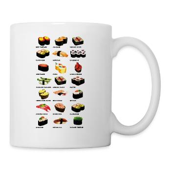 Sushi-Abendessen - Tasse - Weiß - Rechts