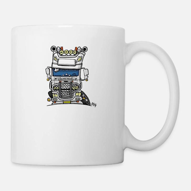0613 daf fx auf der Straße weiß - Tasse - Weiß