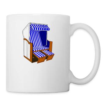 beach chair - Mug - white - Right
