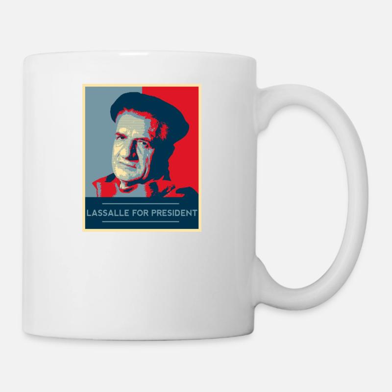 "Lassalle-Obama For President" - Mug blanc - blanc