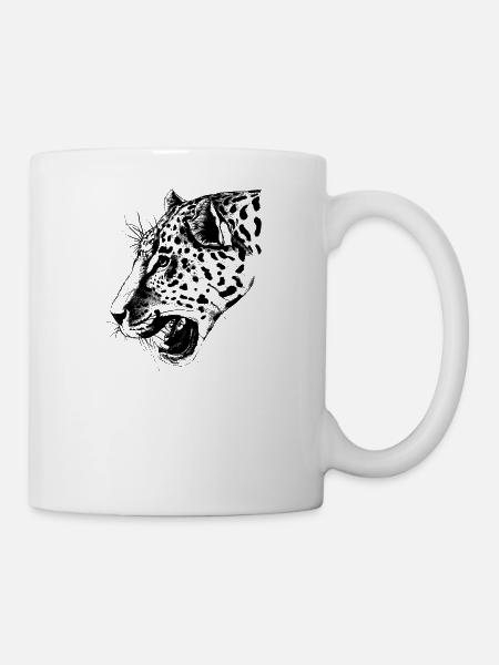 leopard - Mug - white