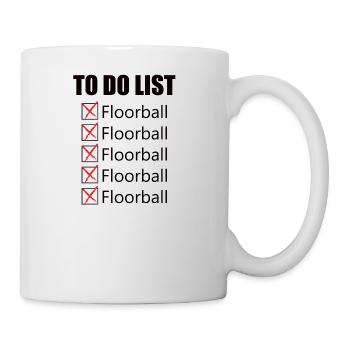 Floorball - Tasse - Weiß - Rechts