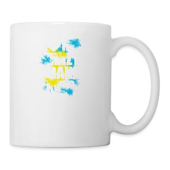 Grand mother / grand kids design - Tasse - Weiß - Rechts