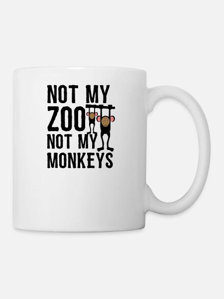 not my Zoo not my Monkeys 1 - Mug - white