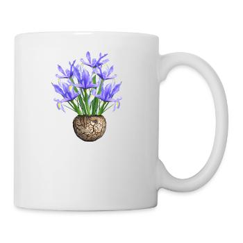 flowers lilies tulips orchids sunflower dahlia ger - Mug - white - Right
