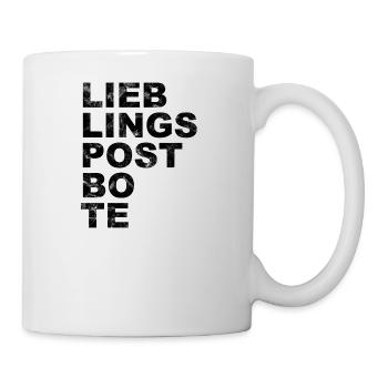 Postbote Briefträger - Lieblingspostbote - Tasse - Weiß - Rechts