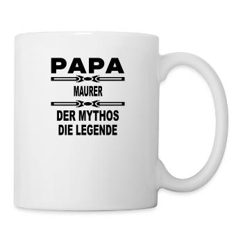 Papa Der der mythos legende MAURER - Tasse - Weiß - Rechts