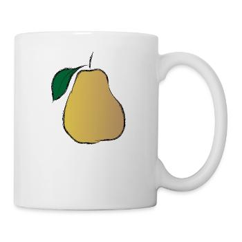 birne pear obst veggie gemuese fruits59 - Tasse - Weiß - Rechts