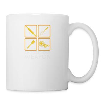 Drôle Faire cuire la cuisine chemise choisir une arme - Mug blanc - blanc - Droite