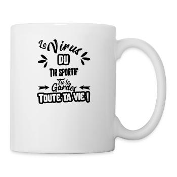Le virus du Tir sportif cadeau - Mug blanc - blanc - Droite