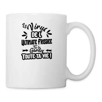 Le virus de l' Ultimate Frisbee cadeau - Mug blanc - blanc - Droite
