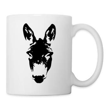 Esel - Tasse - Weiß - Rechts