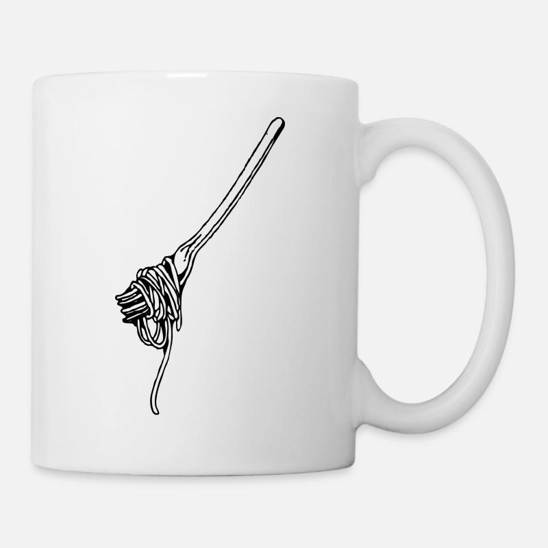 fourchette - Mug blanc - blanc